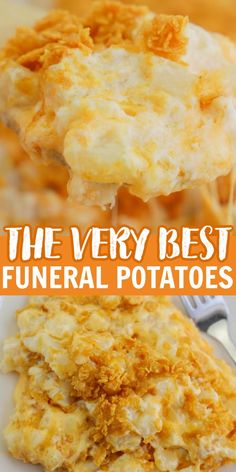 This potato side dish recipe is so good! Easy Funeral Potatoes are creamy and cheesy and the BEST side dish recipe. Potato Recipes Side Dishes, Potatoe Casserole Recipes, Ground Beef Recipes For Dinner, Recipes For Dinner, Potato Side Dishes, Movie Marathon, Easy Casserole Recipes, Beef Recipes For Dinner, Potato Casserole