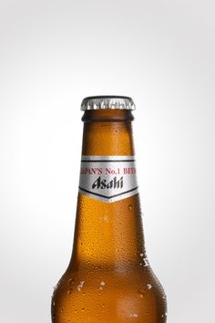 Asahi, japanese beer Asahi Beer, Japanese Beer, Photography Product, Hot Sauce Bottles, Photography Products, Beer Bottle, Food Photography, Flash