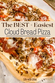 the best and fastest cloud bread pizza