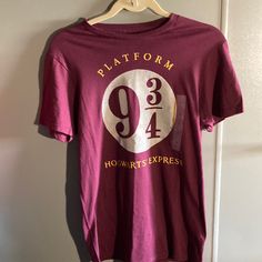 Hello This Is A Harry Potter T-Shirt. Nwt Size Small . Hogwarts Express .. Any Questions Please Ask. Thanks For Looking! Box 1 Harry Potter Tshirt Ideas, Harry Potter World Shirts, Hogwarts Shirts For Universal, Gryffindor Shirt Design, Harry Potter Prints, Subtle Harry Potter Shirt, Harry Potter T Shirt, Harry Potter Shirt, Harry Potter Symbols