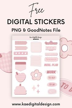 FREE Digital Planner Stickers colorfulplanner #freegoodnotesplanner Free Digital Journal Goodnotes, Free Digital Planner Stickers, Digital Stickers Png, Free Digital Planner, Planner Themes, Planner Writing, Stickers Png