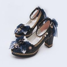 Starry Accessories, Genshin Shoes Ideas, Space Shoes Aesthetic, Shoes Fantasy Design, Dark Blue Shoes Aesthetic, Blue Aesthetic Shoes, Star High Heels, Starry Shoes, Shoes Fancy