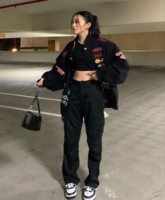 Moter Cycle Jacket Outfit, Aesthetic Closet, 2023 Clothes, Random Outfits, Streetwear Outfit Ideas, Thrift Inspo, Jacket Outfit Women, Looks Pinterest, Streetwear Girl