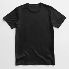 Basic Crew Neck Shirt, Black T Shirt Mockup, Blank T Shirt, Mockup Downloads, Blank T Shirts, T Shirt Mockup, Tshirt Mockup, Plain Shirts, Shirt Mockup