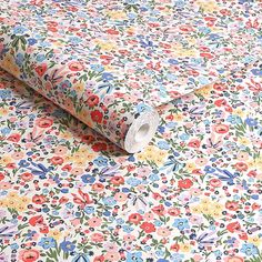 an image of a colorful floral pattern on fabric