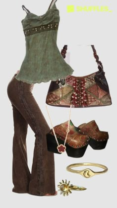 Elegance Dress, Estilo Hippy, Earthy Outfits, 2000s Fashion Outfits, Classy Fashion, Swaggy Outfits, Fashion Mistakes, Hippie Outfits, Outfit Inspo Fall