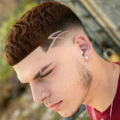 Lightning Bolt Haircut, Hair Tattoo Men, Hair Designs For Boys, Hair Tattoo Designs, Haircut Designs For Men, Fade Haircut Designs, Cool Hair Designs, Tattoo Hair, Shaved Hair Designs