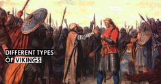 an image of different types of vikings in the middle ages and early modern times