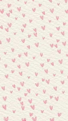 pink hearts on white paper for valentine's day