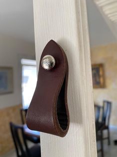 a door handle is attached to the side of a house