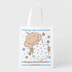 Hanukkah Baby Boy Tote Bag