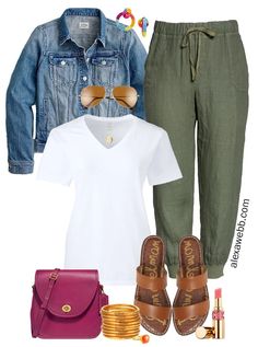 Cool Weather Beach Outfits Casual, Spring Fashion 2023 Casual, Stylowa Moda Plus Size, Spring Casual Outfits Women Over 40 Mom Style, Spring Summer Outfits 2023, Womens Summer Fashion 2024, Spring Plus Size Outfits 2023, Linen Joggers Outfit, Plus Size Spring Fashion 2023