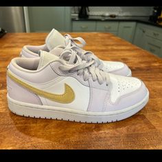 Nike Women’s Air Jordan 1 Low In Color Barely Grape. Worn Twice. In Great Condition, Just A Couple Small Crease Marks On The Top ( As Seen In Pictures) Shoes Nike Women, Grape Color, Womens Air Jordans, Air Jordan 1 Low, Jordan 1 Low, Air Jordan 1, Jordan 1, Womens Shoes Sneakers, Air Jordan