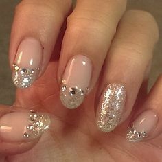 Silver Natural Nails, February Nails, Pretty Gel Nails, Really Cute Nails, Kawaii Nails, Minimalist Nails, Pedicures