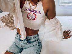 Summer outfit with i am koko top and mom shorts with layered gold jewelry Layered Gold Jewelry, Mom Shorts, Summer Outfit, White Shorts, Gold Jewelry, Summer Outfits, Womens Shorts, Outfit Inspo, Gold