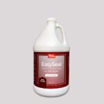 a gallon of liquid on a gray background with the word equador written in red