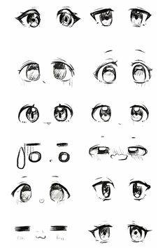 an image of different types of eyes and their features in each eye shape, including the iris