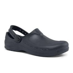 Durable, comfortable and slip-resistant, the Zinc work clog helps keep you on your feet for long shifts. These chef shoe style clogs offer ventilation for staying cool, a water-resistant upper and effective slip-resistant outsole. If you work in an environment where you need to stay on your feet under slippery conditions, the Zinc work shoe may be for you. Color: Black. Gender: male. Age Group: adult. Nonslip Work Shoes, Style Clogs, Chef Shoes, Shoes For, Slipon Shoes, Affordable Shoes, Work Shoe, Business Portfolio, Steel Toe Work Boots