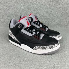 Item: Nike Air Jordan 3 Retro Og - Black/Cement Size: Men's 8.5 Year: 2018 Condition: Brand New, Never Worn, With Original Box, Accessories, And Receipt Flaws: Minor Yellowing On The "Nike Air" Lettering On The Back Tabs, And Yellowed Hang Tag (See Photos) - Shipped Through Usps With Tracking Confirmation - Handling Time 1-2 Business Day - Feel Free To Ask Any Questions You May Have - Everything Is 100% Authentic Jordan 3 Black, Jordan 3 Black Cement, Jordan Iii, Nike Air Jordan 3, Men's Athletic Shoes, Jordan 3 Retro, Black Cement, Air Jordan 3 Retro, Volleyball Shoes