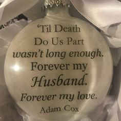 Papa Memorial, Happy Anniversary Husband, Memory Bauble, Cricut Christmas, In Memory Of Dad, Custom Memorial, Memorial Tattoos, Bereavement Gift, Angels In Heaven