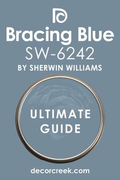 Ultimate Guide of Bracing Blue SW 6242 Paint Color by Sherwin-Williams Bracing Blue, Blue Playroom, Outside House Colors, Bold Paint Colors, Lake Houses Exterior, Calming Bedroom, Blue Kitchen Cabinets, Cabinet Paint Colors