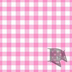 a pink and white checkered wallpaper with the letter d on it's side