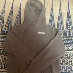 Never Worn Perfect Condition Feel Free To Make Offers ! Could Be Unisex Fitted Cotton Sweatshirt For The Gym, Shark Clothes, Gym Shark, Christmas List, Black Hoodie, Jackets & Coats, Jackets For Women, Gym, Feel Free