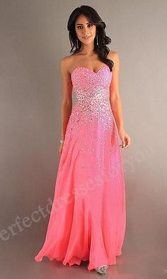 prom dresses prom dress Vestidos Color Rosa, Prom Dresses Long Pink, Sweetheart Prom Dress, Grad Dresses, Pink Prom Dresses, Chiffon Prom Dress