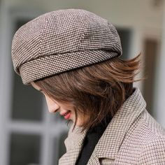 FREE SHIPPING ON ALL ORDERS OVER $50 | 100% SATISFACTION GUARANTEED Click "ADD TO CART" To Get Yours Now | Up To 60% OFF ✨ This Arimonz charming and Casual Autumn Cap Panama Women Wool Beret is made for girls who want to look dainty. The soft fabric keeps you comfortable and the plaid pattern and octagonal design add a pop of vintage style. The soft cotton material makes it comfortable to wear. Features: 📌 Multicolor modern style📌 Made with cotton that is perfect for any season📌 Soft and brea Beret Style, Autumn Girl, Plaid Hats, Wool Beret, Elegant Lady, Wool Berets, Winter Cap, Cap Fashion, Casual Cap