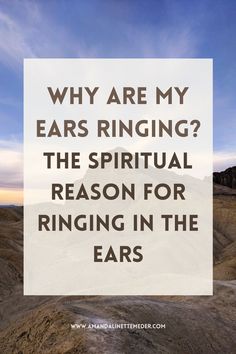 The Spiritual Meaning of Ringing in the Ears Pin Ringing In Both Ears Spiritual, Ringing In Ears Spiritual, Text Over Photo, Ringing In Ears, In Ears, Spirit Guide, Ear Pins, Learning To Trust