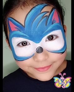 Tails Face Paint, Cat Noir Face Paint, Lol Doll Face Painting, Cocomelon Face Paint, Easy Face Painting For Beginners, Animal Face Paintings Easy, Sonic The Hedgehog Face Paint, Beginner Face Paint, Kids Facepainting Ideas Simple