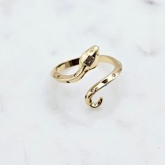 Gold plated adjustable snake ring with cz stones Feather Wrap, Arrow Feather, Minimal Ring, Adjustable Jewelry, Wrap Ring, Snake Ring, 24kt Gold, Deco Jewelry, Wrap Rings