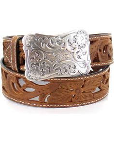 Shyanne Women's Floral Filigree Western Fashion Belt, Tan Shyanne Boots, Floral Filigree, Western Clothing, Women's Belts, Western Belt, Women Fashion Edgy, Leather Floral, Western Belts, Fashion Belts