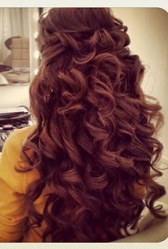 wedding hair Wedding Hairstyles And Makeup, Bandana Headband, Beautiful Curls, Trending Hairstyles, Long Curly Hair, Long Curly