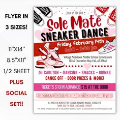 flyer for sole mate sneaker dance