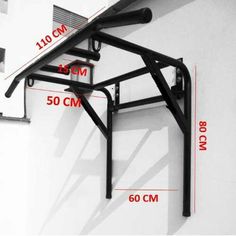 an image of a black and white photo with measurements for the top half of a bike rack