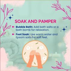 🌟 DIY Spa Day at Home 🌟 Create a spa-like atmosphere at home with these steps: Light scented candles 🕯️ Apply your favorite face mask 🧖‍♀️ Play soothing music 🎶 Treat yourself to some well-deserved pampering! Share your spa day essentials bel#spavibes Join Momistan on YouTube for parenting tips and family life insights! Subscribe now: https://www.youtube.com/channel/UCHsbyuaD8w7pN3FvH_RAjIw 🎥👶 #DIYSpaDay #SelfCare #Relaxation #HomeSpa #PamperYourself #WellnessJourney #MomLife #SpaVibes Spa Day Essentials, Diy Spa Day At Home, Diy Spa Day, Soothing Music, Foot Soak, Spa Day At Home, Diy Spa, Home Spa, Bubble Bath