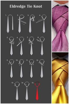 The Eldredge Eldridge Knot, How To Tie A Necktie, Eldredge Knot, Tie A Necktie, Suits Groom, Prom Suit, Neck Tie Knots, Suits Wedding