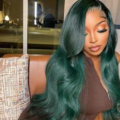 Long Wave Cosplay Costume Hair Anime Full Party Wig Dark Green Wig Synthetic Wig 6226170761280  eBay Black Women Hair Color, Hair Colorful, Green Wig, Honey Hair, Hair Color For Women, Black And Blonde, Colored Wigs, Lace Closure Wig, Frontal Wig