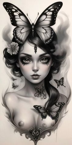 Unlock the full potential of your creativity with just a click! Follow the link in the description to access all the information you need and download exclusive free templates. Start crafting your masterpiece today! Butterfly Woman Tattoo, Life Tattoo Ideas, Woman Tattoo Design, Butterfly Woman, Female Warrior Tattoo, Idea Tattoo, Custom Tattoos, Modele Fitness, Female Artwork