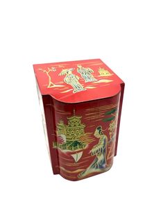 Vintage Baret Ware Lidded Tin Box, Red Asian Theme, Oriental Decor Box, Storage Box With a Lid, Gift Box, Made in England - Etsy Box Storage, Vintage Gifts, Vintage Finds, Unique Vintage, Storage Box