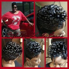 Pixie Waves, 27 Piece Hairstyles, Short Black Haircuts, Short Weave Hairstyles, 27 Piece, Chubby Face, Short Hair Waves, Short Sassy Haircuts