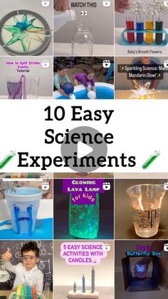 10 easy science experiments for kids that are fun to do with the kids in the classroom