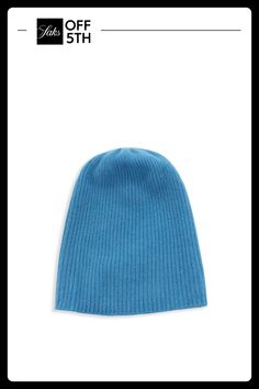 Slouchy Ribbed Beanie Tailored From Cashmere In A Rib-Knit Pattern. Cashmere Dry Clean Imported Size Brim, About 9.5". Men's - M Cold Weather > Saks Off 5th. Portolano. Color: Blue. Cashmere Beanie, Slouchy Beanie, Knit Pattern, Knit Patterns, Cold Weather, Rib Knit, Accessories Hats, Cashmere, Color Blue