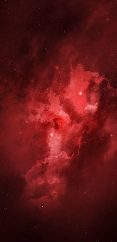 a red and black space filled with stars