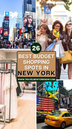 the best shopping spots in new york for women and girls, including shops, stores, and restaurants