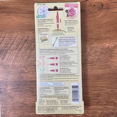 the package is open and has instructions on how to use it