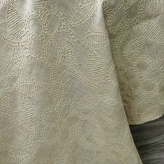 an image of a table cloth with lace on it