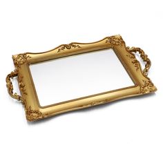 PRICES MAY VARY. Square Mirror Tray Dimension:14.5" L x 9.4"W.Inside mirror size:9.3" L x 6.3"W.Available in three colors. Perfect Home Accessories ：Gorgeous vintage border, the perfect addition to home decor.European Retro Emboss Style, An Excellent Choice for Baroque, Rococo and Any Other Antique Decor. MATERIAL ：PVC, Mirror and Medium Density Fiberboard, Has a Velvet Back with Anti-skid Stickers at the Bottom of the Tray Which Can Protect Table, Safe and Slip-resistant. MULTI-FUNCTIONAL: This Vintage Border, Vintage Borders, Mirror Tray, Metal Baskets, Square Mirror, Fruit Plate, Antique Decor, Cosmetic Organizer, Rococo