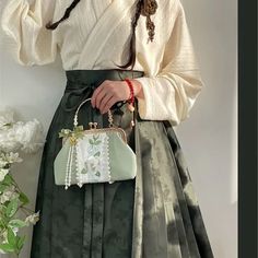 Hanfu Dress Style Modified Daily Coat With Green Horse Skirt Autumn New Chinese Classic 2023 Hanfu Hanfu Dress, New Chinese, Smart Shopping, Skirt, Green